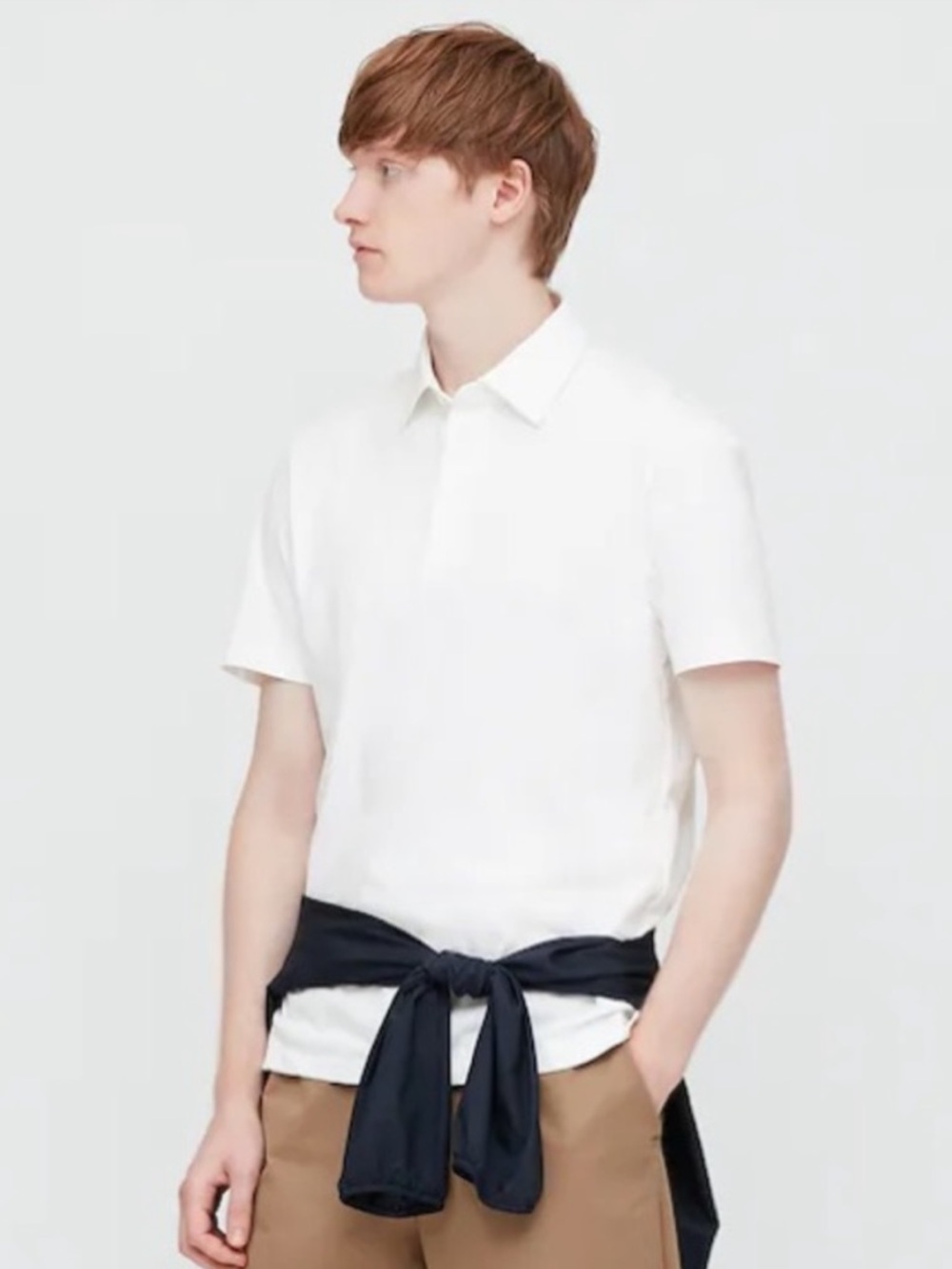 UNIQLO - AIRISM JERSEY SHORT SLEEVE POLO SHIRT